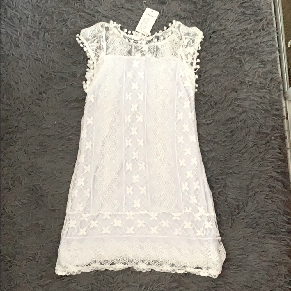 White lace dress!!